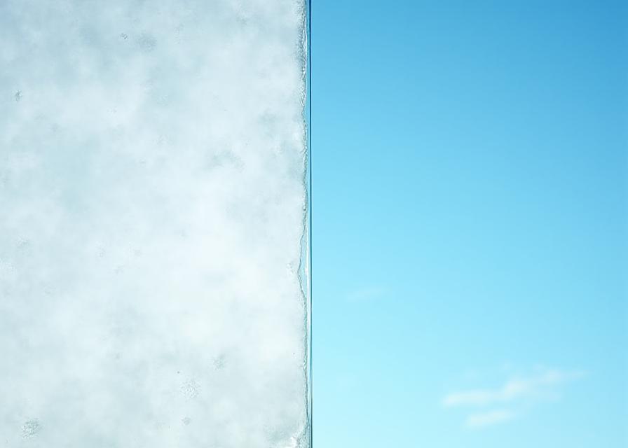 Before and after side by side of hard water stain removal